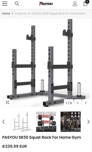 Pasyou sr30 squat rack - rack, power